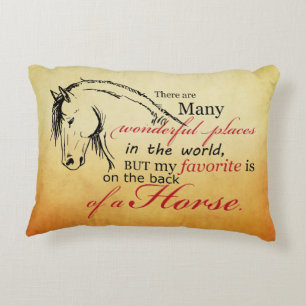 Trotting Horse Holiday Christmas Decorative Cushion