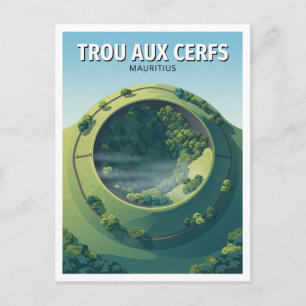 Trou aux Cerfs Volcanic Crater Curepipe Mauritius Postcard