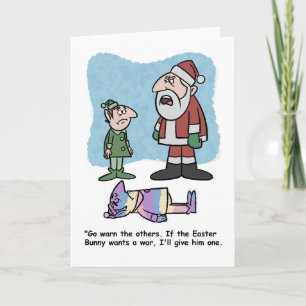 Trouble at the North Pole Card
