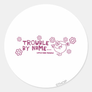 Trouble By Name Classic Round Sticker