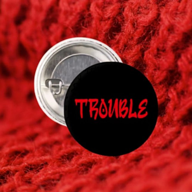 TROUBLE | Red Graffiti Button (Creator Uploaded)