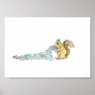 Trouble Squirrel Print