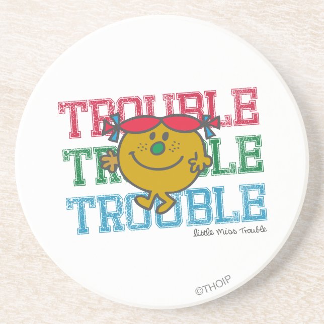 Trouble x3 coaster (Front)