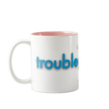 troublegrandma! Two-Tone coffee mug