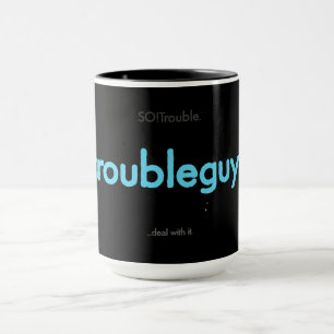 troubleguy! - electric blue mug