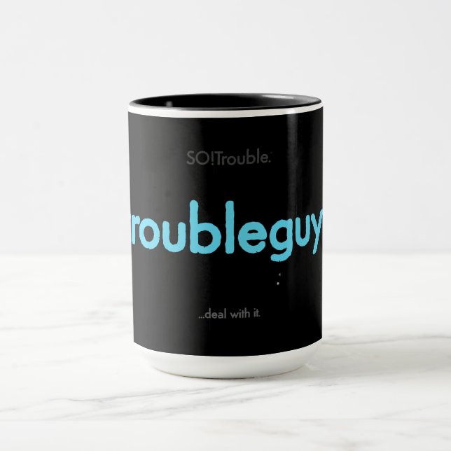 troubleguy! - electric blue mug (Center)