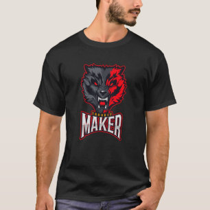Troublemaker Attitude Rebel Wolf 1 T-Shirt
