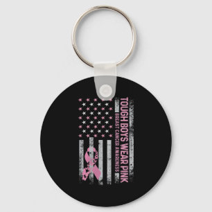 Trough Boy Wears Pink Breast Cancer Awareness Usa Key Ring