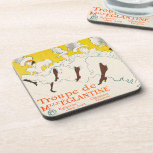 Troupe de Mademoiselle Eglantine, Toulouse Lautrec Coaster