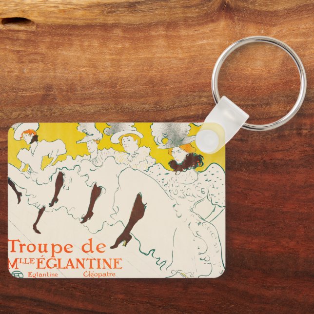 Troupe de Mademoiselle Eglantine, Toulouse Lautrec Key Ring (Front)