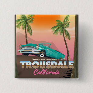 Trousdale Beverly hills California 15 Cm Square Badge