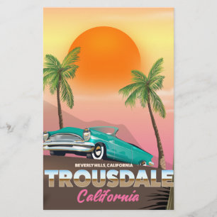 Trousdale Beverly hills California Stationery
