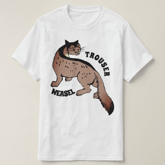 "Trouser Weasel" Weird Value Shirt (Design Front)