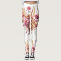 trousers dried flowers
