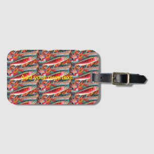 Trout, bass, and crappie three fish favourites luggage tag