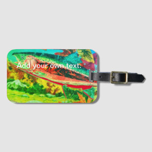 Trout, bass, and crappie three fish favourites pla luggage tag