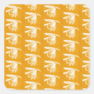 Trout, bass, and crappie three fish favourites     square sticker