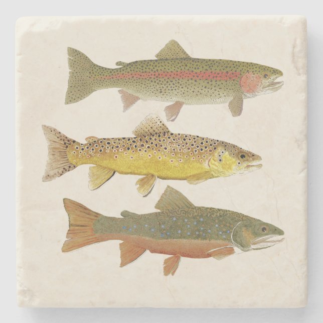 Trout Beauties Coaster (Front)