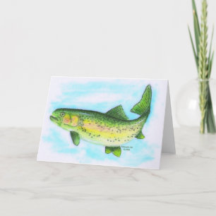 Trout Blank Note Card