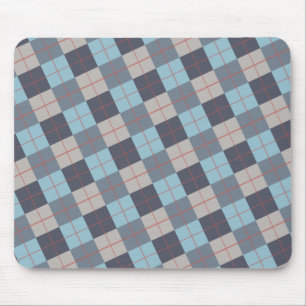 Trout Blue Grey Cotton Seed Orange Red Pattern Mouse Pad