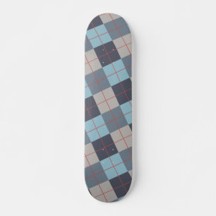 Trout Blue Grey Cotton Seed Orange Red Pattern Skateboard