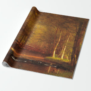 Trout Brook in the Catskills, 1875 by Whittredge Wrapping Paper