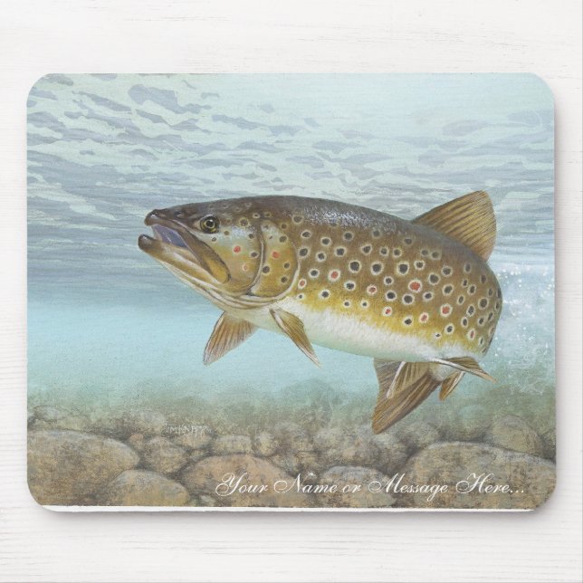 Trout, brook mouse pad (Front)