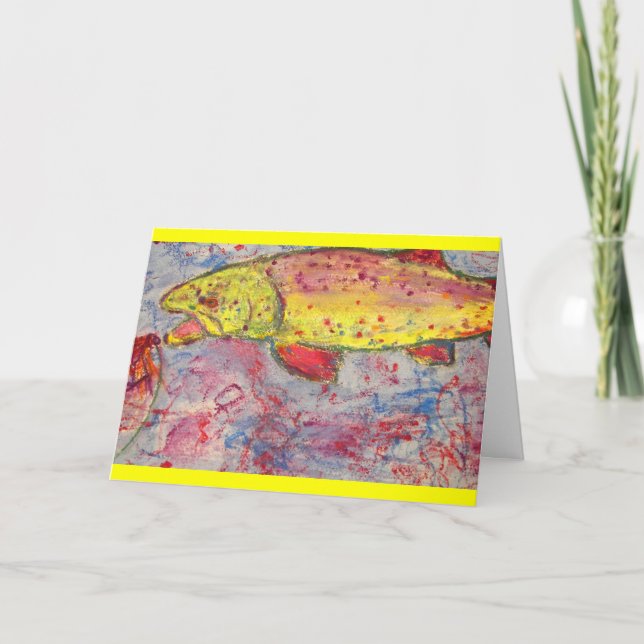 trout bum art card (Front)