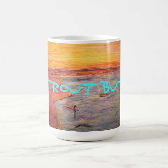 trout bum Art Coffee Mug (Center)