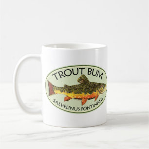 Trout Bum Fishing Coffee Mug