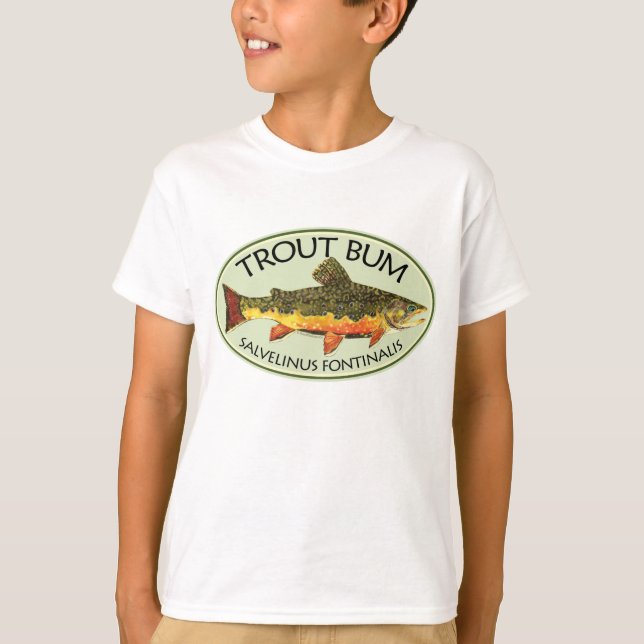 Trout Bum Fishing T-Shirt (Front)