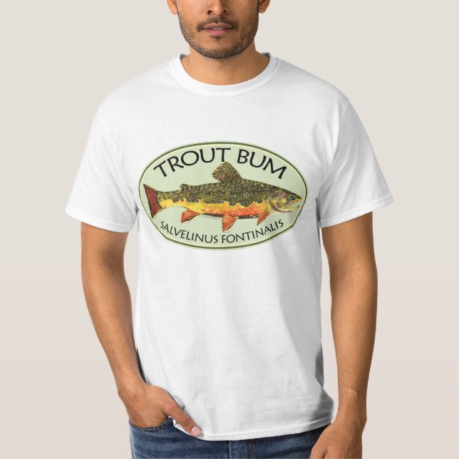 Trout Bum Fishing T-Shirt (Front)