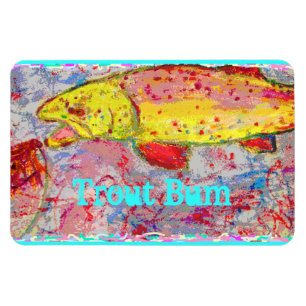 Trout Bum Magnet