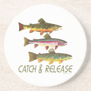 Trout Catch and Release Coaster