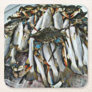 Trout & Crab Coaster