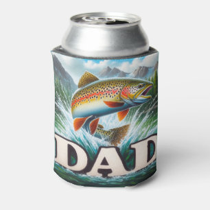 Trout Dad Can Cooler