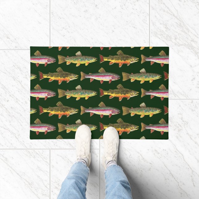 Trout Doormat Brook, Rainbow, Brown  Fly Fishing (Indoor)