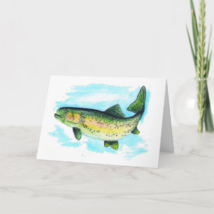 Trout Father's Day Card (Large Print)