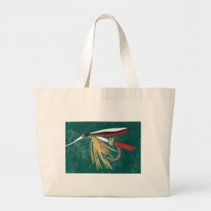"Trout Fin" Wet Fly Jumbo Tote
