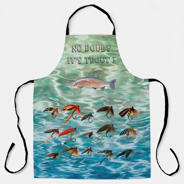 Trout Fish & Flies Apron (Front)