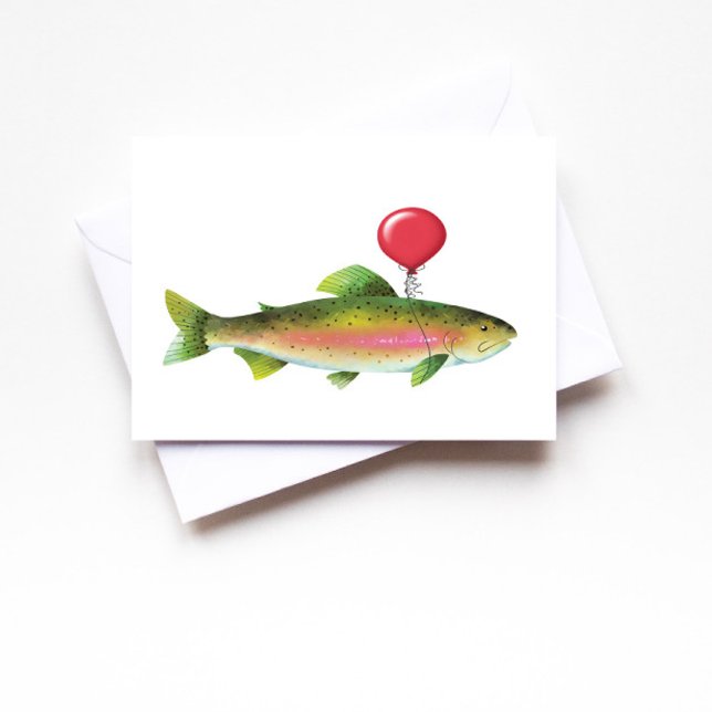 Trout Fish His Dad Birthday Greeting Card (Creator Uploaded)