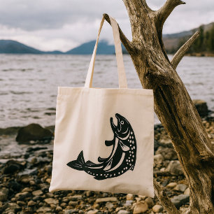Trout Fish Tote Bag