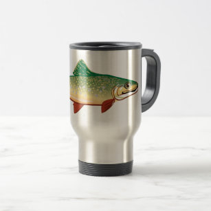 Trout fish travel mug