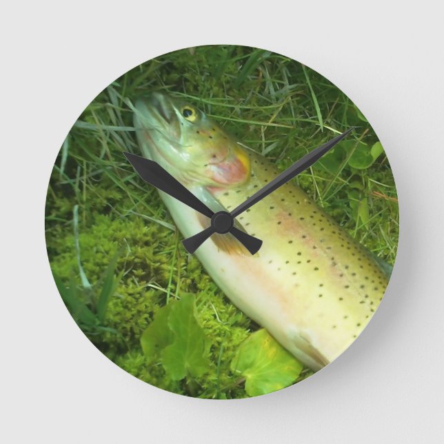 trout  fisherman's clock (Front)
