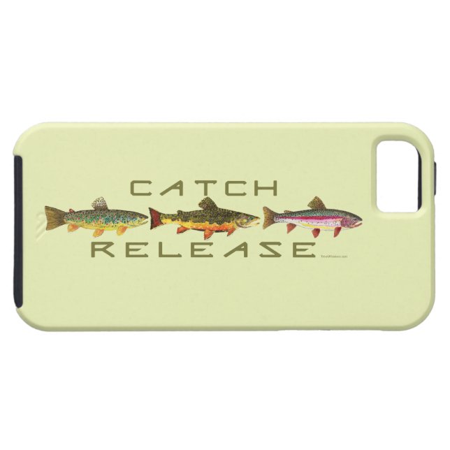 Trout Fishing Catch & Release Case-Mate iPhone Case (Back Horizontal)