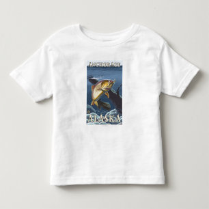Trout Fishing Cross-Section - Anchorage, Alaska Toddler T-Shirt