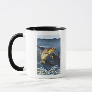 Trout Fishing Cross-Section - Montana Mug