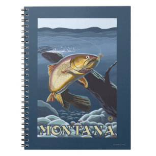 Trout Fishing Cross-Section - Montana Notebook