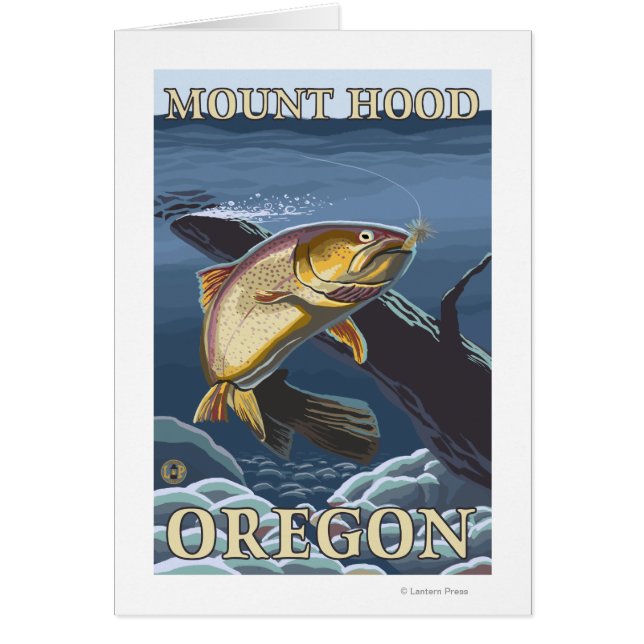 Trout Fishing Cross-Section - Mount Hood, (Front)