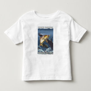 Trout Fishing Cross-Section - North Cascades, Toddler T-Shirt